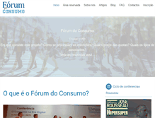 Tablet Screenshot of forumconsumo.com